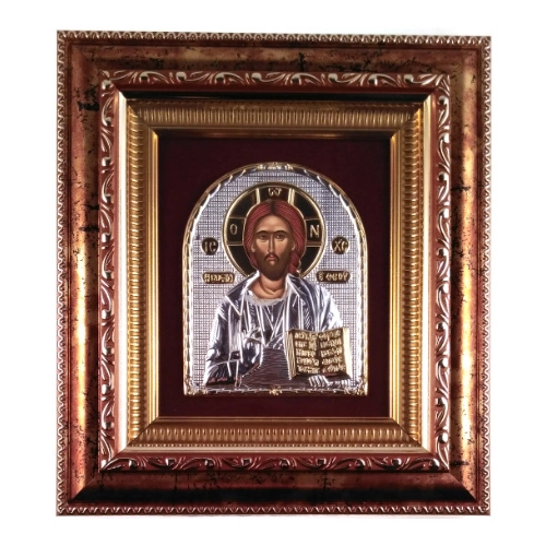 უფალი იესო ქრისტე მოოქროვილი ხატი