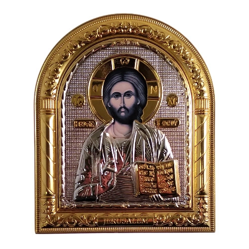 უფალი იესო ქრისტე მოოქროვილი ხატი