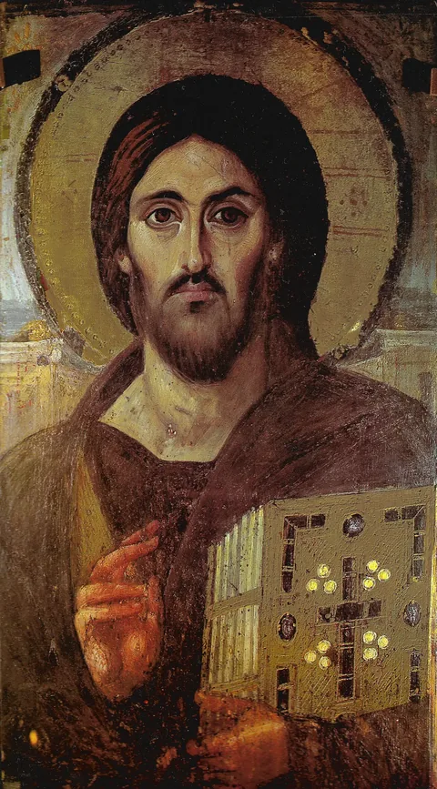 Icon of Christ — Sinai, 6th c.