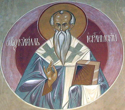 St Cyril of Jerusalem (+386)