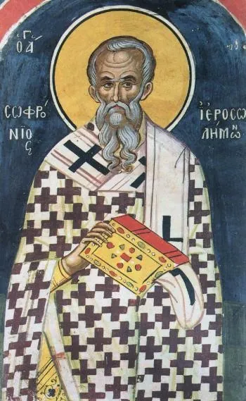 St Sophronius of Jerusalem (+638–644)