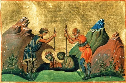 Holy Martyrs Chrysanthus and Daria, and with Them the Martyrs Claudius, His Wife Hilaria and Their Sons Jason and Maurus, Diodorus the Presbyter and Marianus the Deacon (+283)
