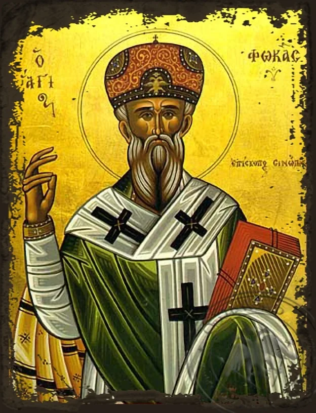 Saint Phokas - Aged Byzantine Icon