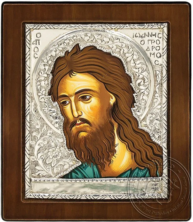 Saint John the Prodrome (Subject B) - Silver Icon