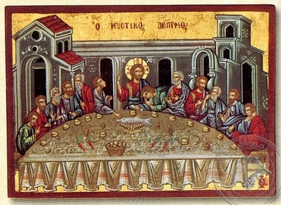 Last Supper - Flat Silk Printed Icon