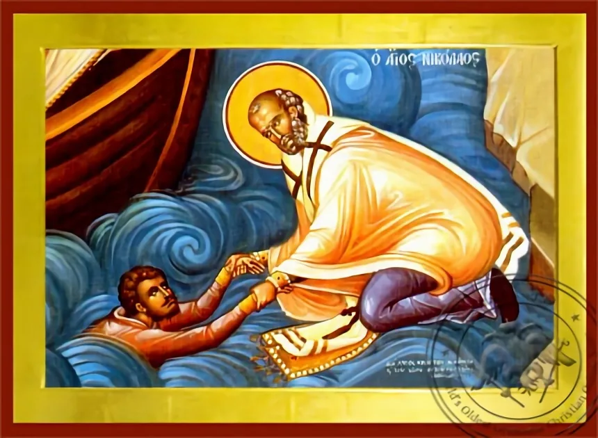 Saint Nicholas Help of Mariners - Byzantine Icon