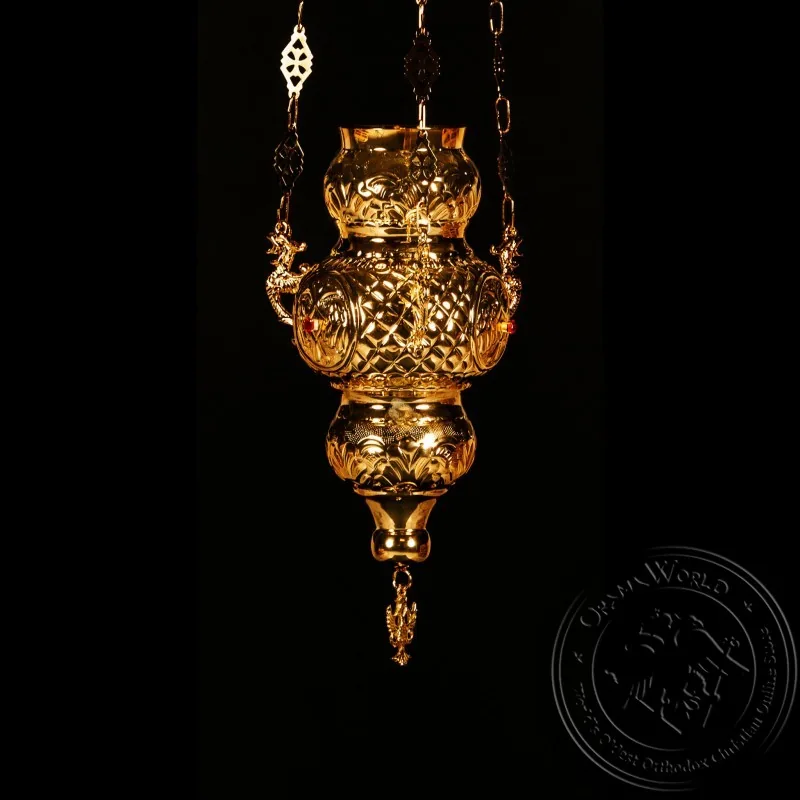 Vigil Lamp Corfu Design with Stones - 1002-07