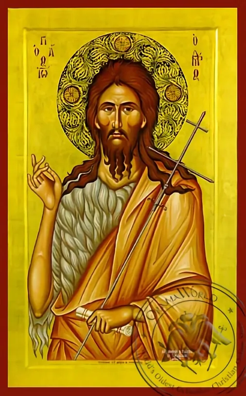 Saint John the Forerunner - Byzantine Icon