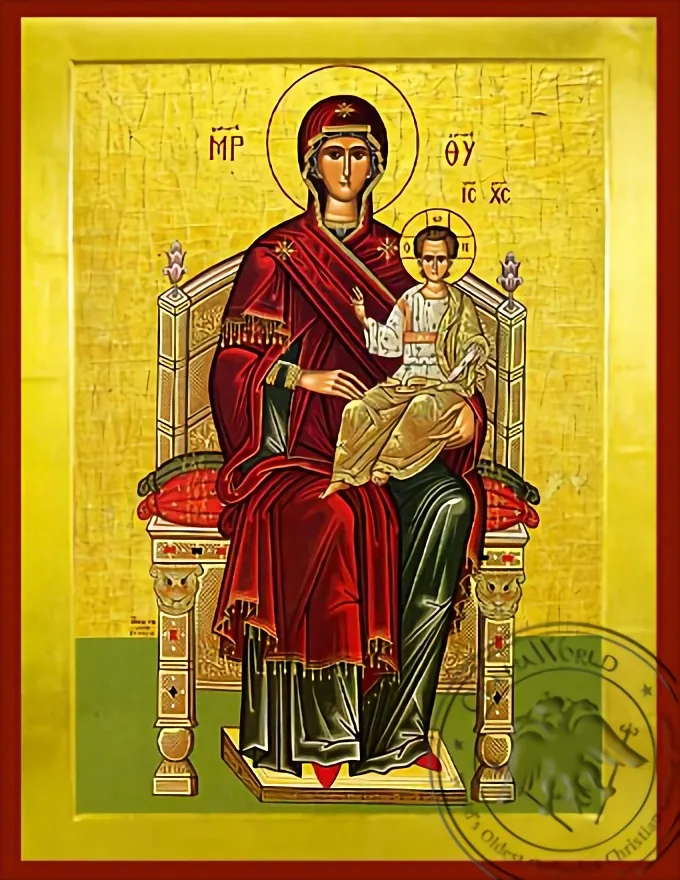 Enthroned - Byzantine Icon