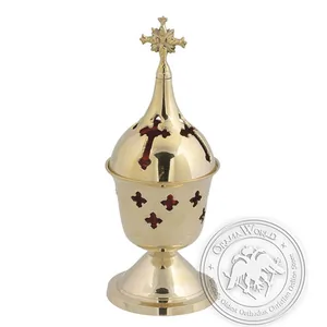 Byzantine Brass Home Oil Lamp - H118