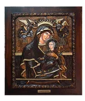 Virgin Mary Venetian - Wood Carved Icon