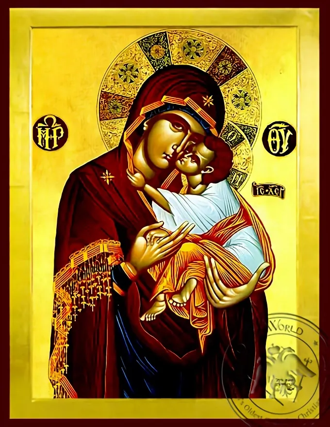 ღვთისმშობელი ყრმით, ტკბილად ამბორისმყოფელი, ბიზანტიური ხატი