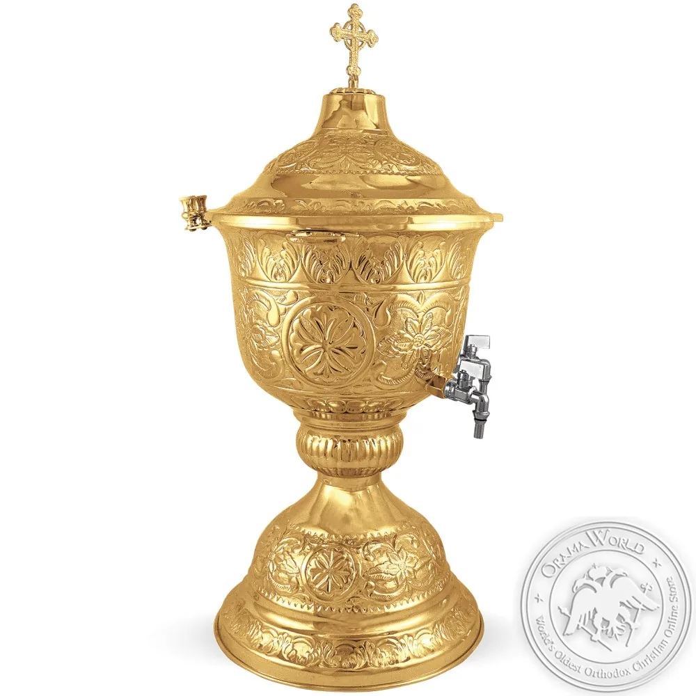 Holy Water Font Gold Plated