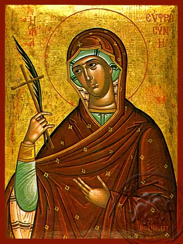 წმინდა ევფროსინე ალექსანდრიელი, ხელნაწერი ხატი