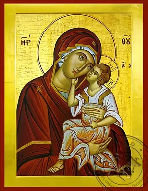 ღვთისმშობელი ყრმით, ტკბილად ამბორისმყოფელი, ბიზანტიური ხატი