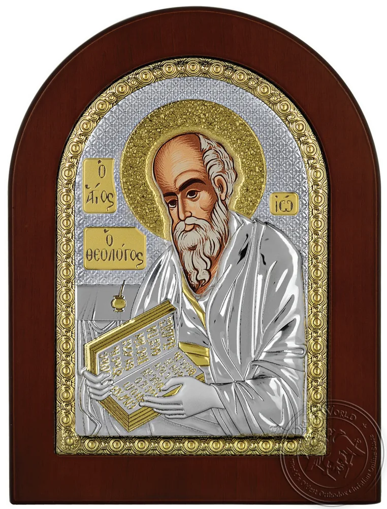 Saint John the Theologian - Silver Icon