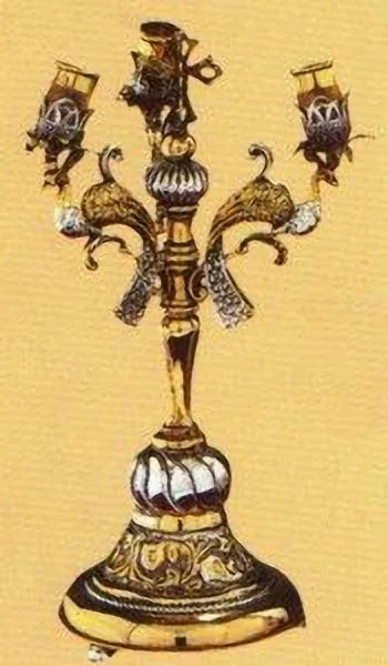 Hand Made Triple Candle Stand