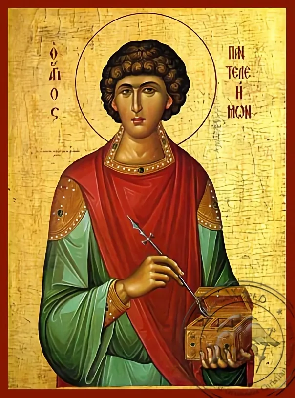 წმინდა პანტელეიმონი, ხელნაწერი ხატი