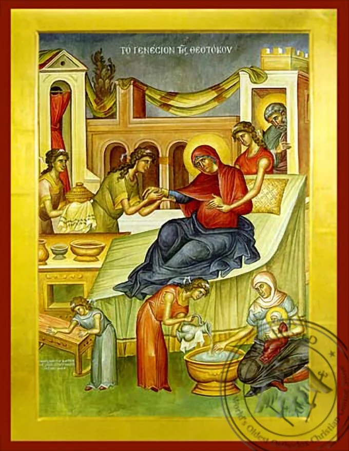 ღვთისმშობლის შობა, ბიზანტიური ხატი