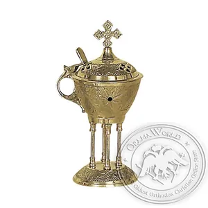 Byzantine Brass Home Censer - H33