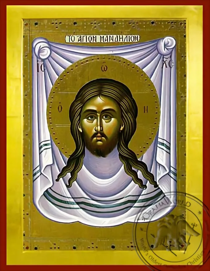 Christ, the Holy Napkin - Byzantine Icon