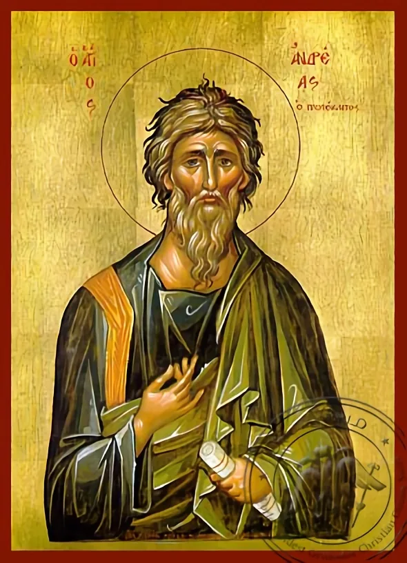 წმინდა მოციქული ანდრია, პირველწოდებული, ხელნაწერი ხატი