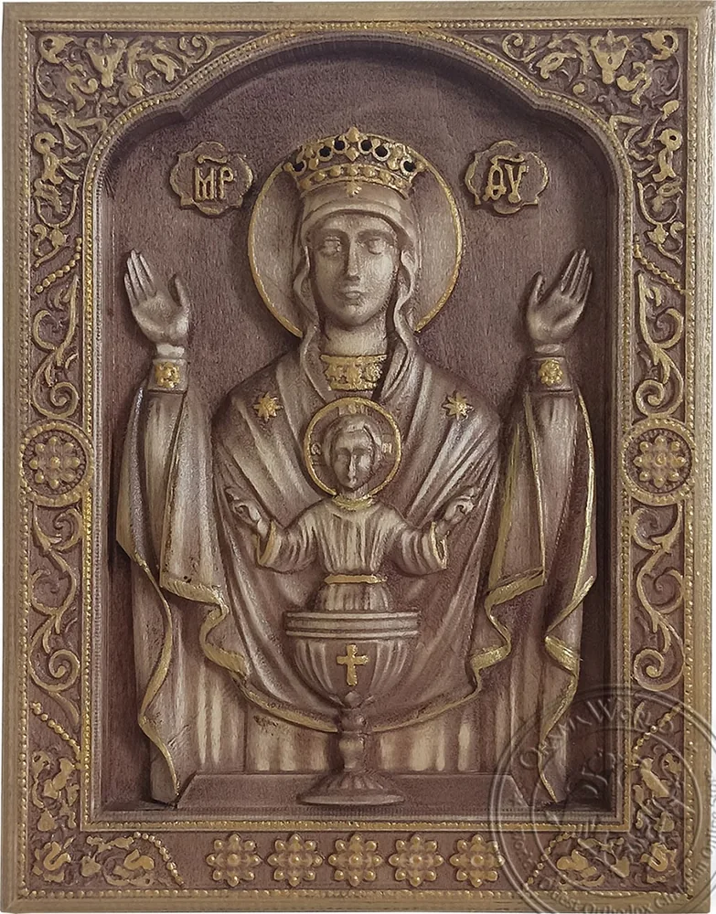 Life Giving Spring - Handmade Wood Carved Icon