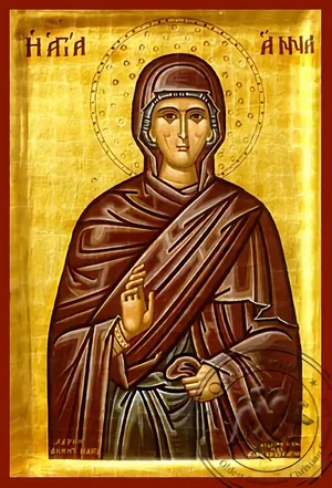 წმინდა ანა, ხელნაწერი ხატი
