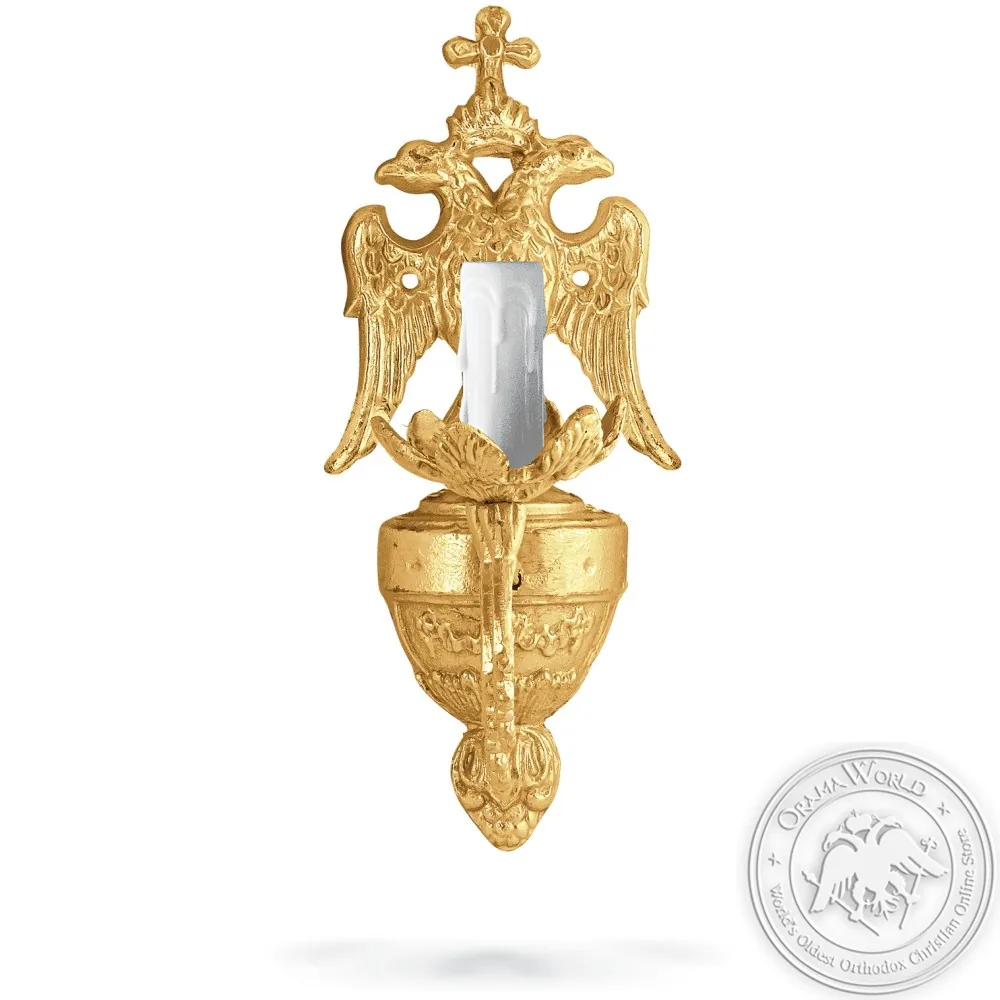 კედლის სანათი ალუმინის No 1 მოოქროვილი