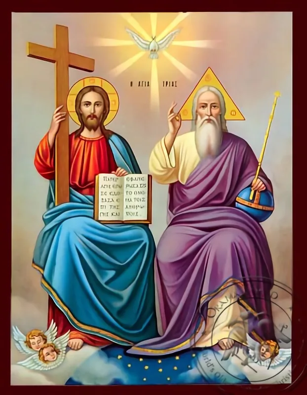 The Holy Trinity - Nazarene Art Icon