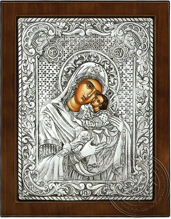 Panagia Vrefokratousa - Silver Icon