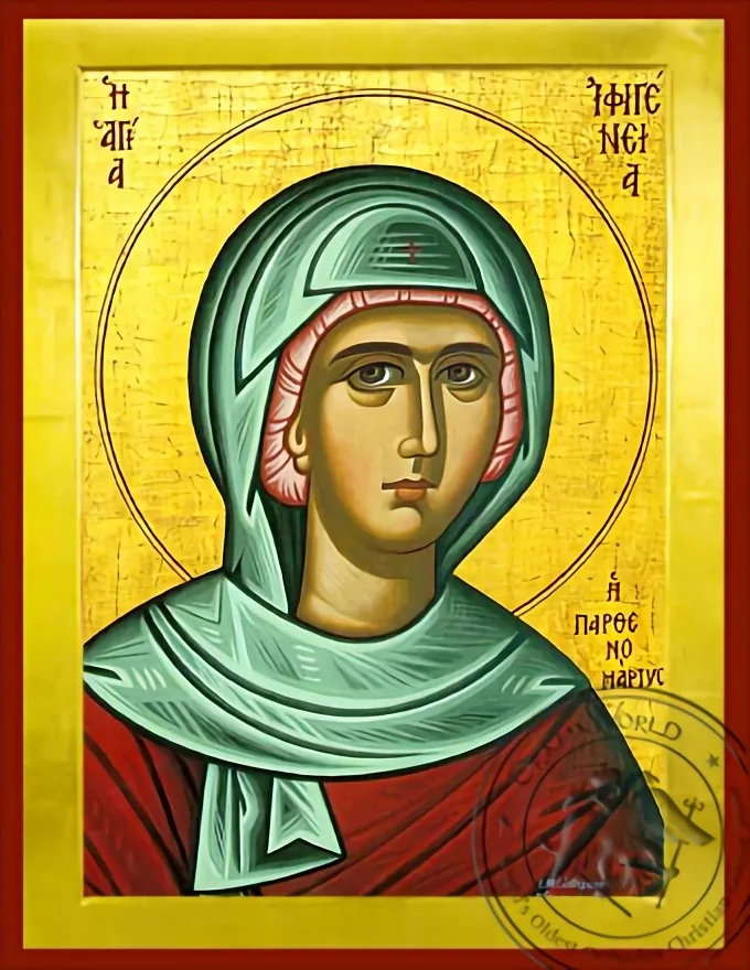 Святая Ифигения, византийская икона