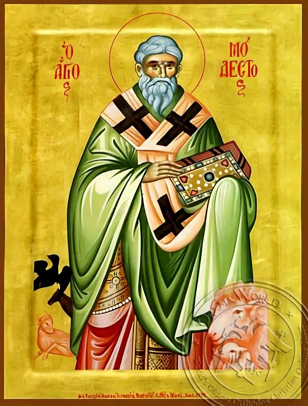 Saint Modestos - Hand-Painted Icon