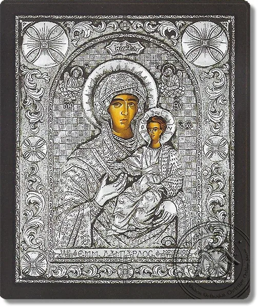 Panagia Hodegetria - Silver Icon