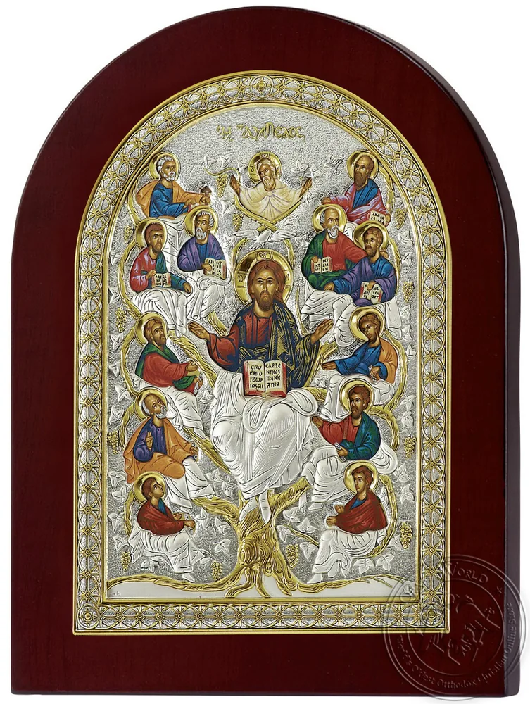 იესო ქრისტე ჭეშმარიტი ვაზი, ვერცხლისფერი ხატი