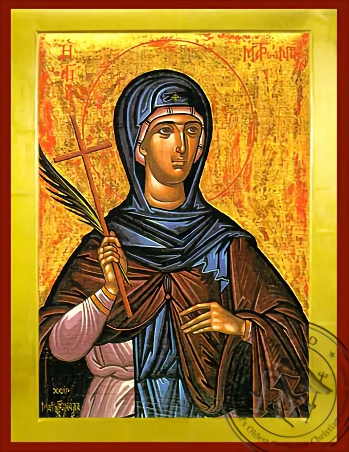 Saint Matrona of Chios - Byzantine Icon