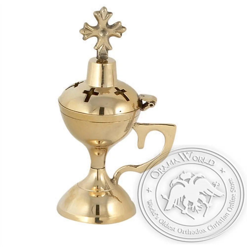 Byzantine Brass Home Censer - H15