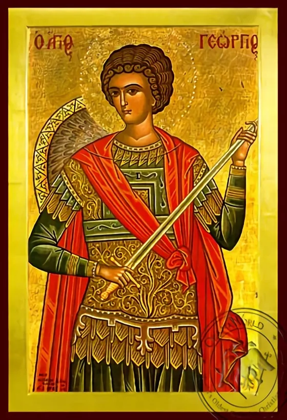 წმინდა დიდმოწამე გიორგი, ნახევარი, ბიზანტიური ხატი
