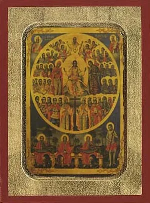 კვირა ყოველნი წმინდანნი, ხელნაწერი ხატი