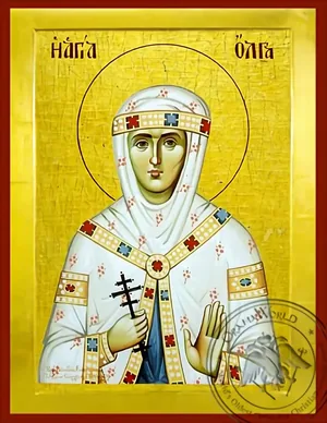 Saint Olga - Byzantine Icon
