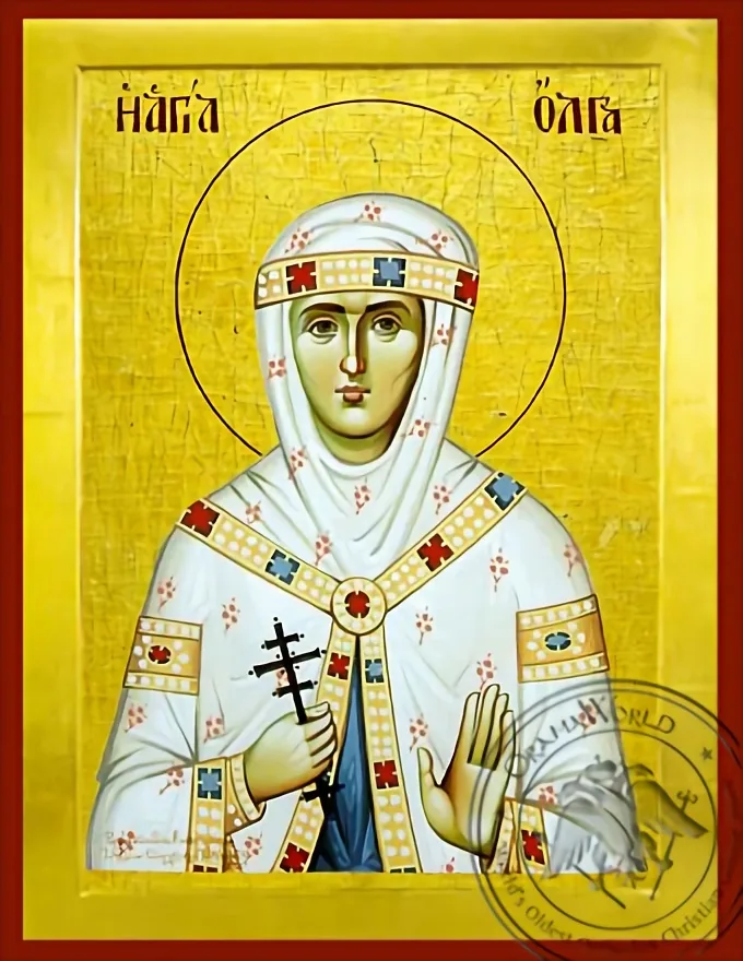 Saint Olga - Byzantine Icon