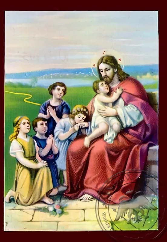 Christ Blessing the Children - Nazarene Art Icon