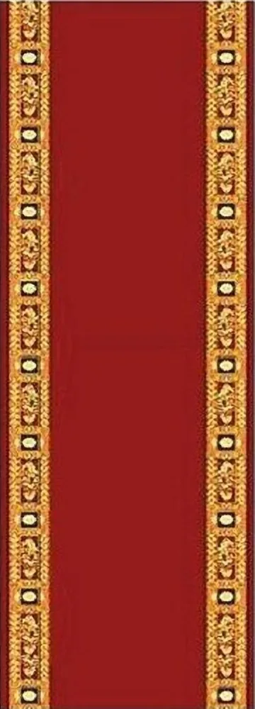 Ecclesiastical Corridor with Decoration in Red Color