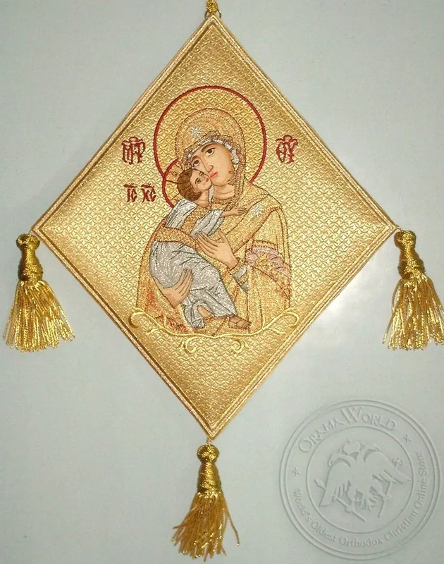 ღვთისმშობელი ნაქარგი ფონით, სამღვდელო ენქერი, 11330