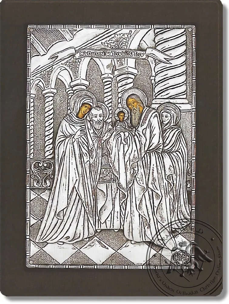 The Presentation of the Christ in the Temple - Silver Icon