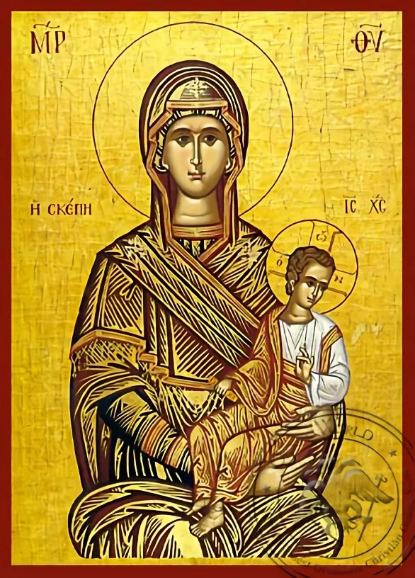 ღვთისმშობელი საფარველი, ხელნაწერი ხატი