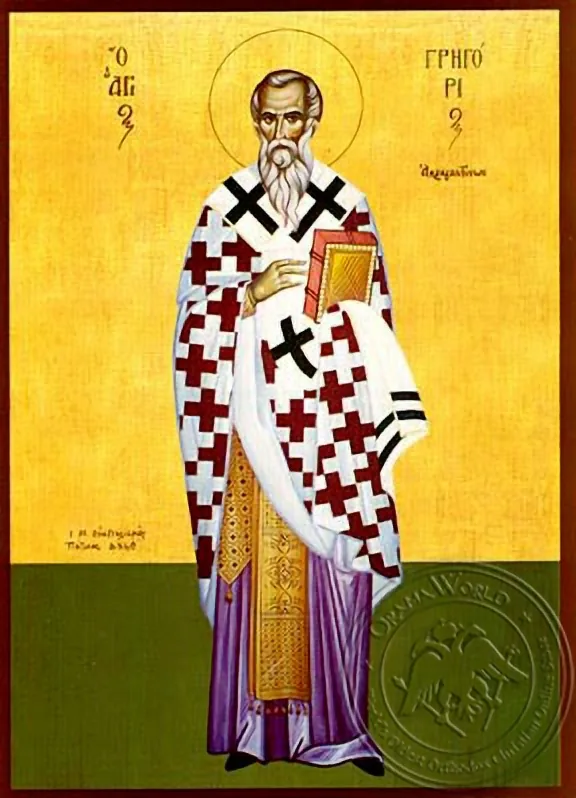 Saint Gregory, Bishop of Agrigentum, Full Body - Hand Painted Icon