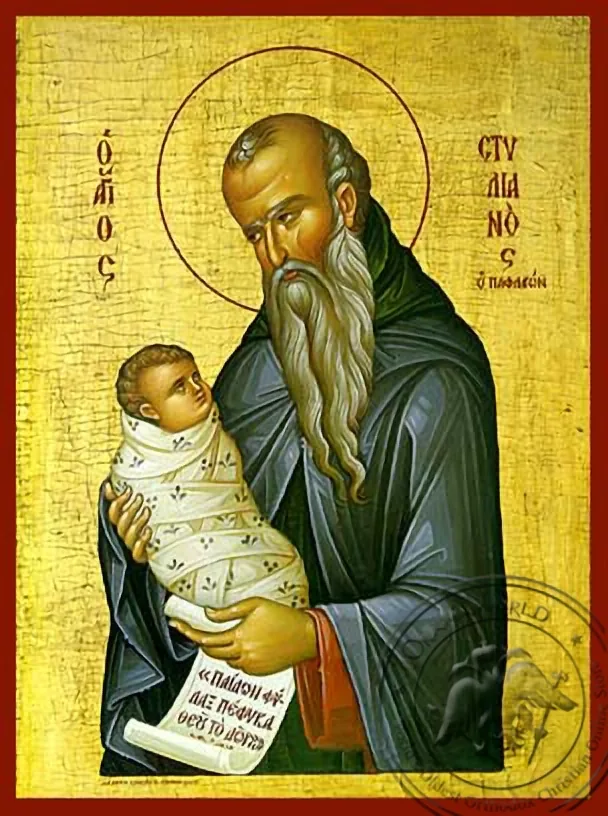 წმინდა სტილიანოსი, ხელნაწერი ხატი
