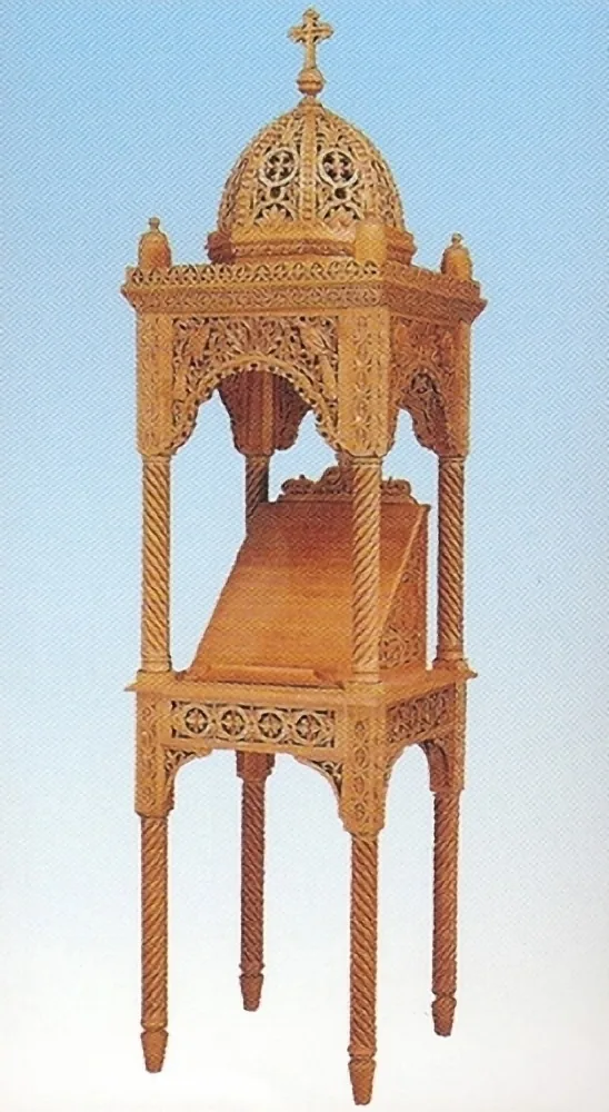 Iconstand Woodcarved Design 10