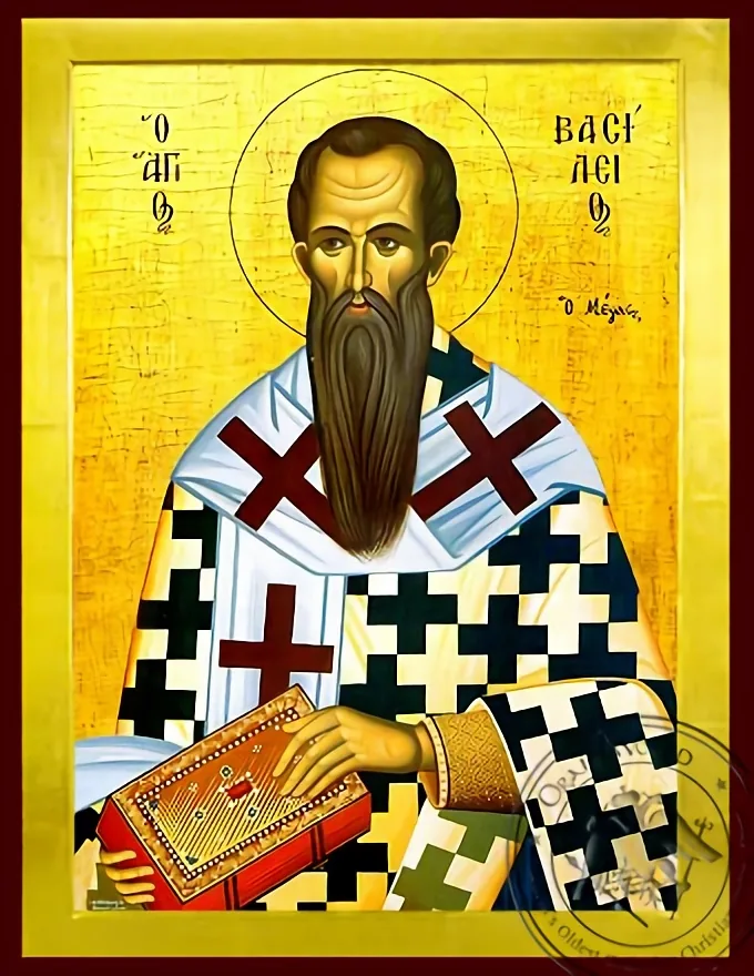 Святой Василий Великий, архиепископ Кесарийский, Каппадокия, византийская икона